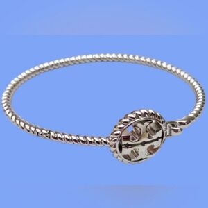 Tory Burch Silver Twist Bracelet